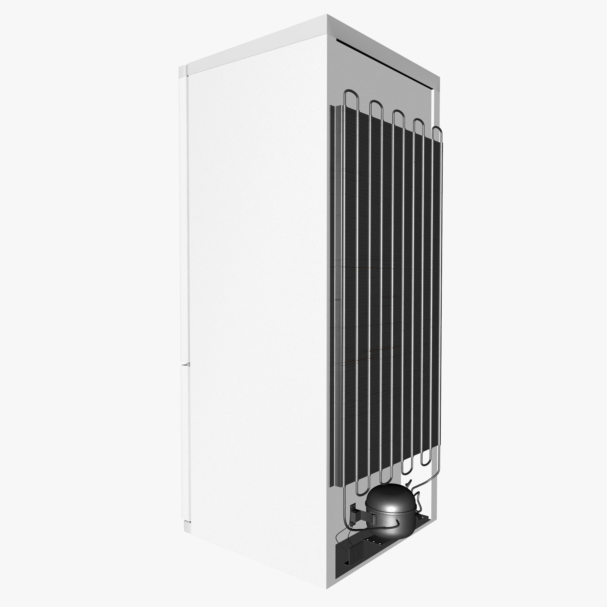 white fridge 3D model_8