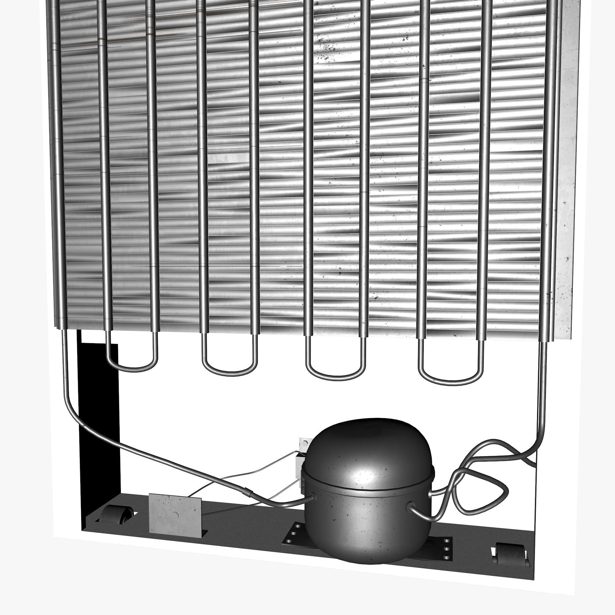 white fridge 3D model_10