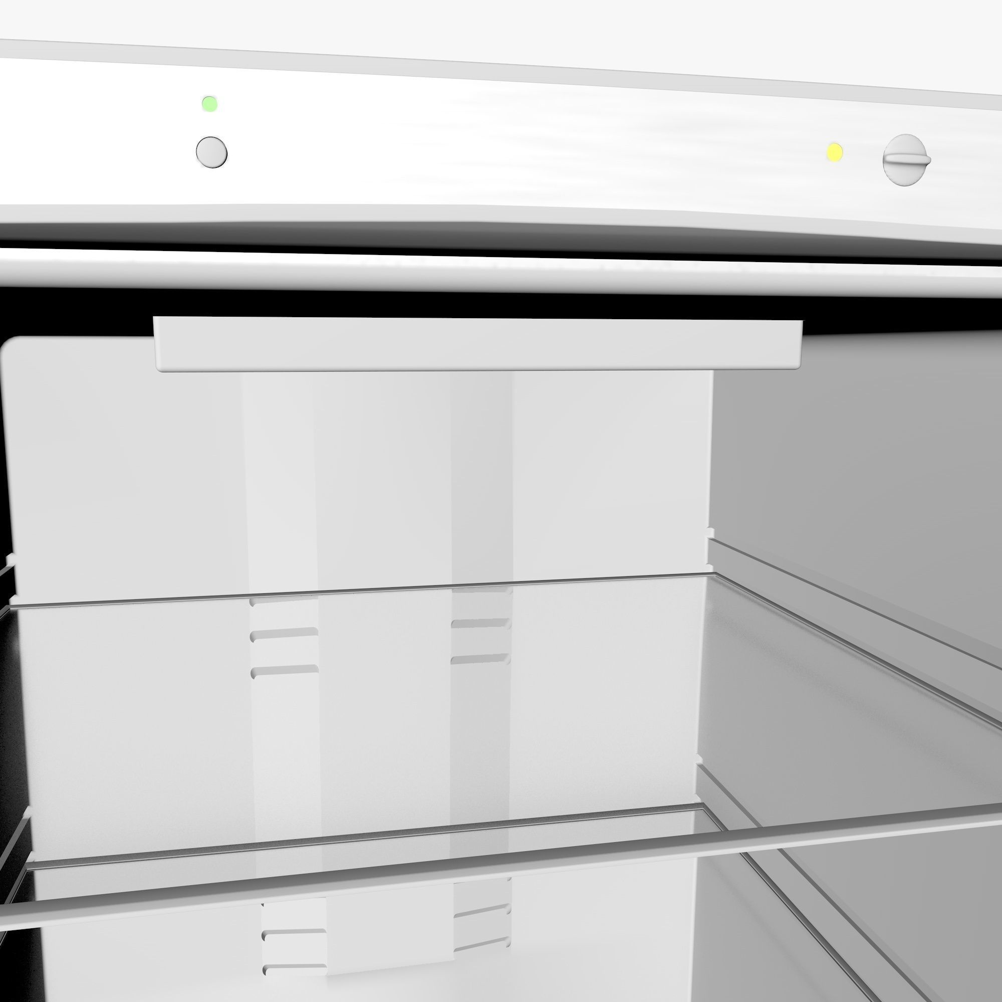 white fridge 3D model_3