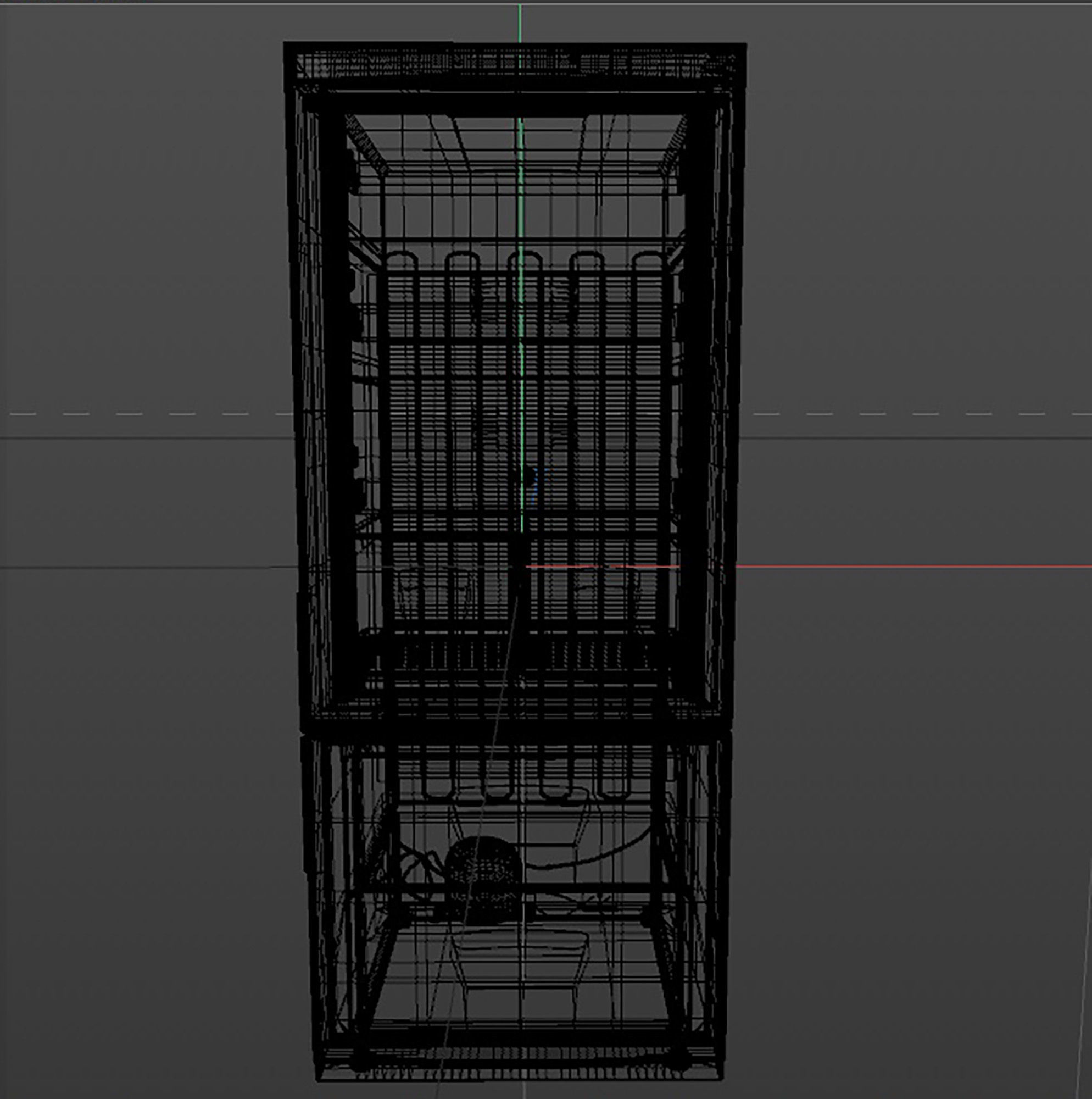 white fridge 3D model_18