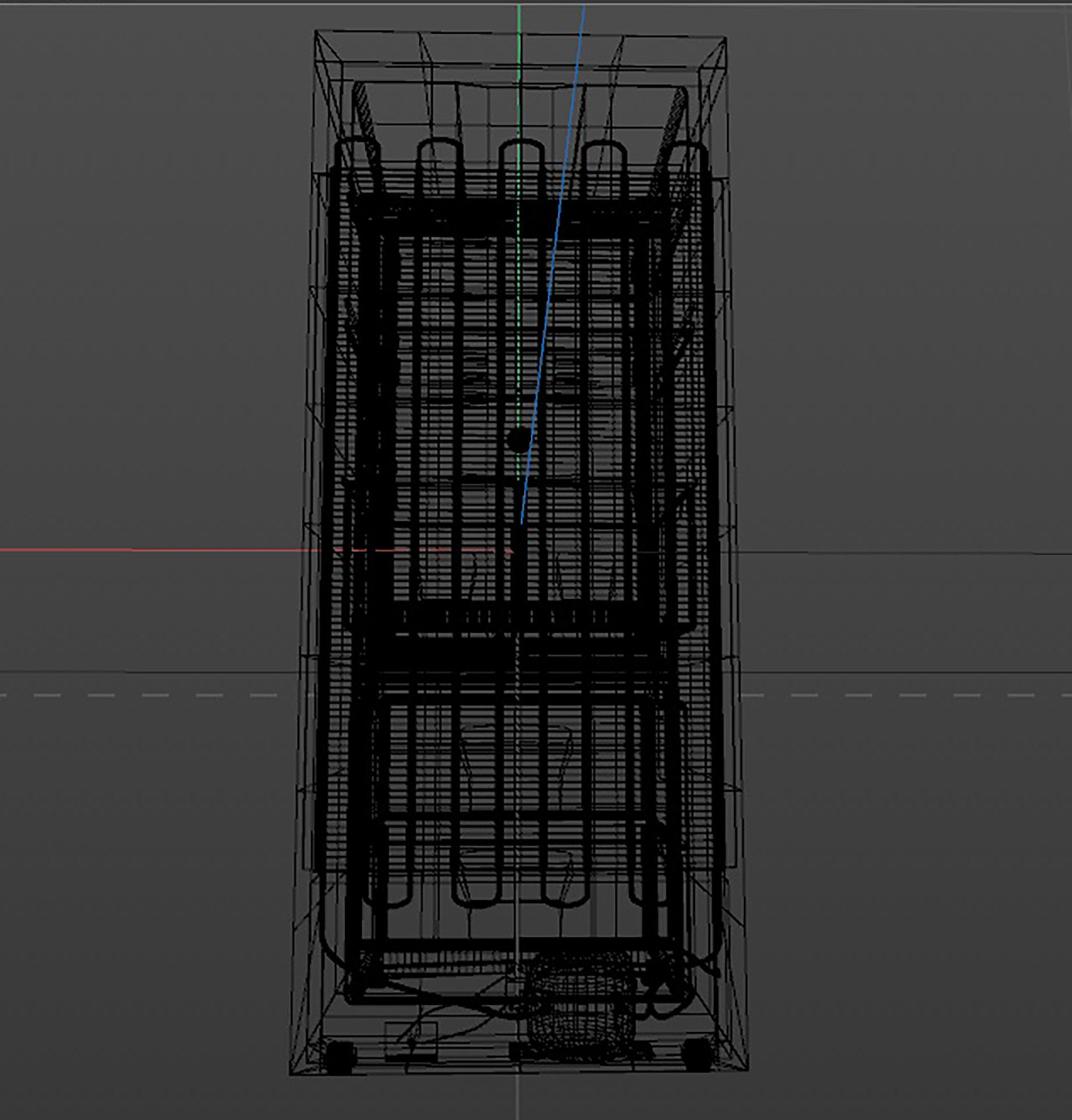 white fridge 3D model_19