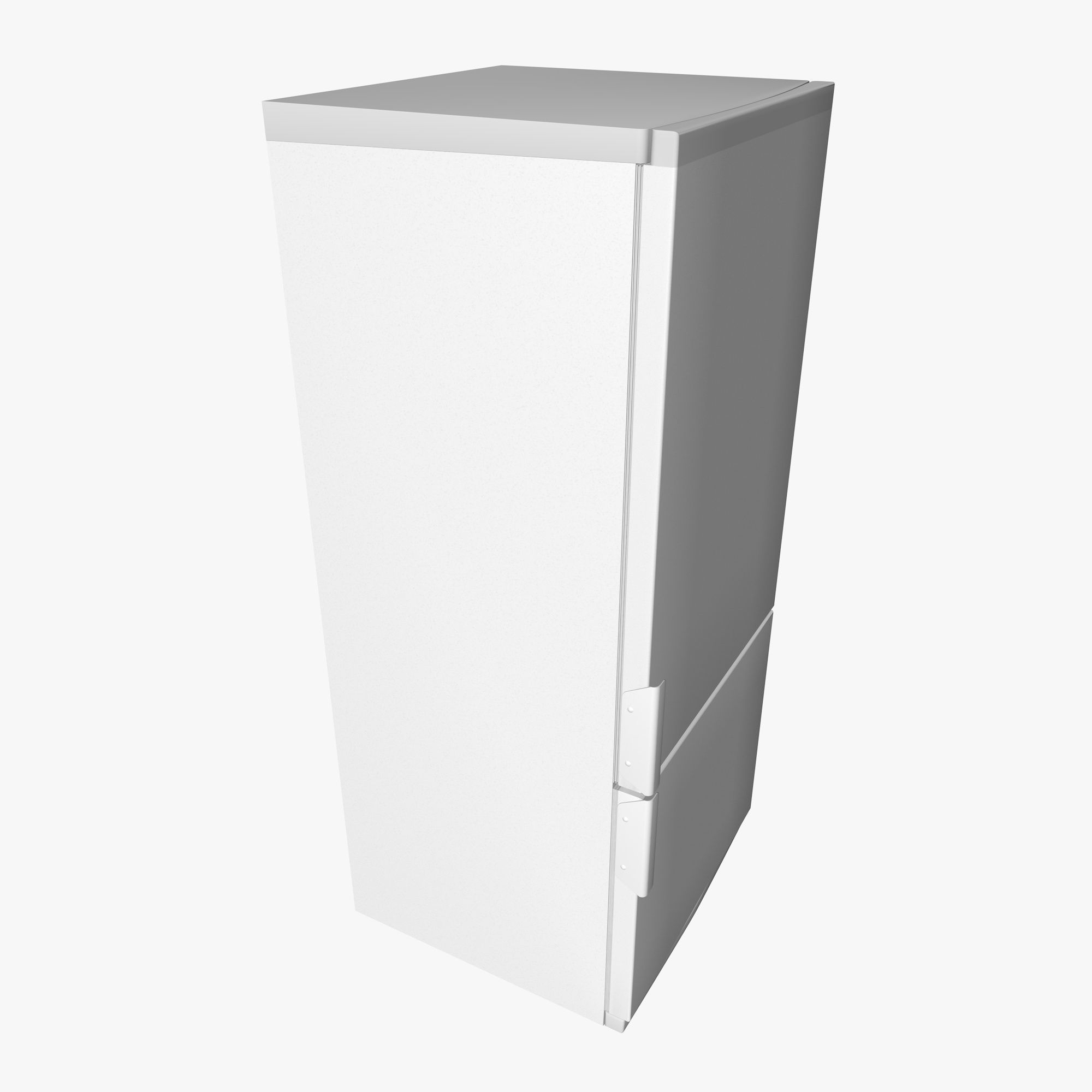 white fridge 3D model_6