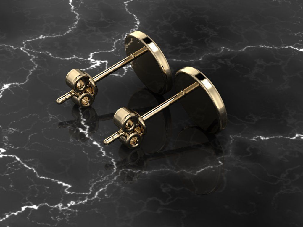 Jewelry Earring Round Shape 3D print model_12