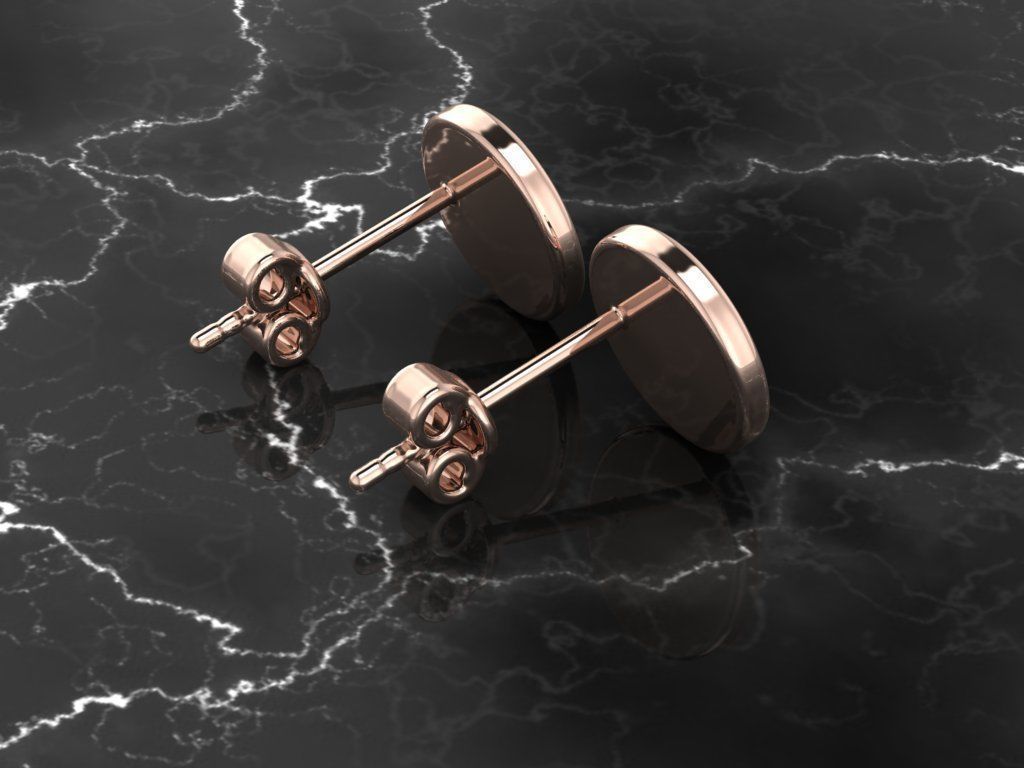 Jewelry Earring Round Shape 3D print model_6