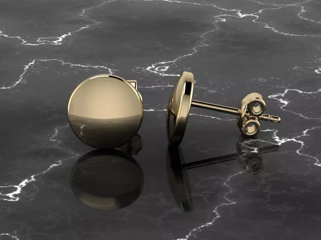 Jewelry Earring Round Shape 3D print model_0