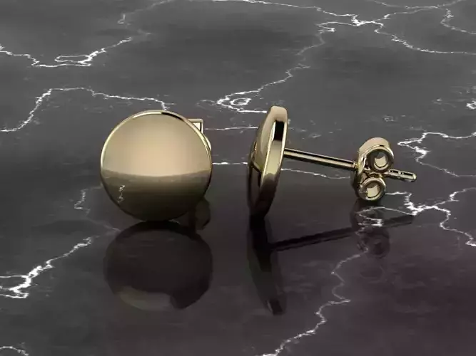 Jewelry Earring Round Shape 3D print model