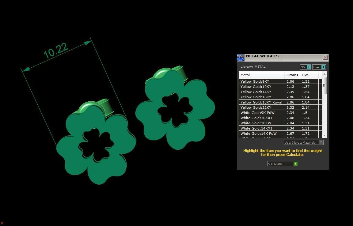 Jewelry Earring  3D print model_3