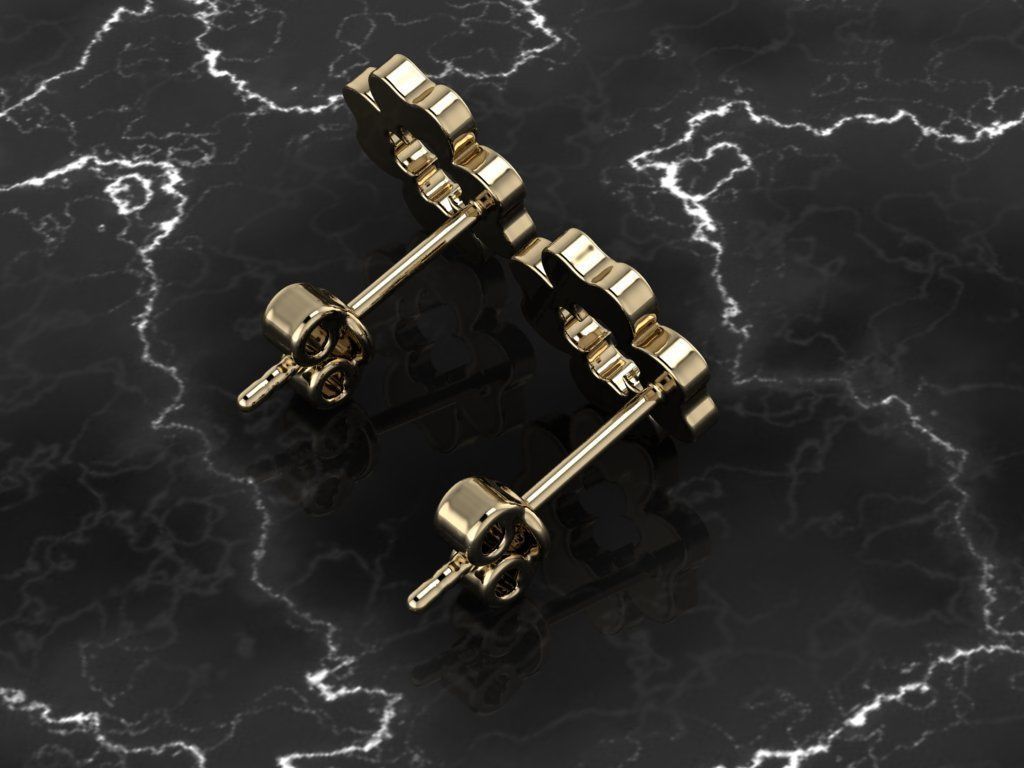 Jewelry Earring  3D print model_11