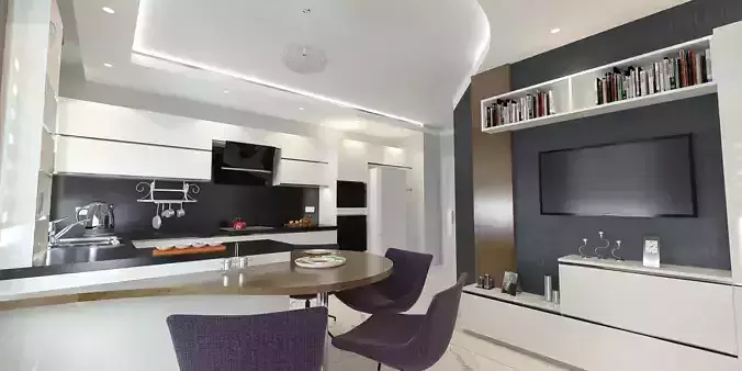 Kitchen Scene 1- 3DS Max - Sketch Up