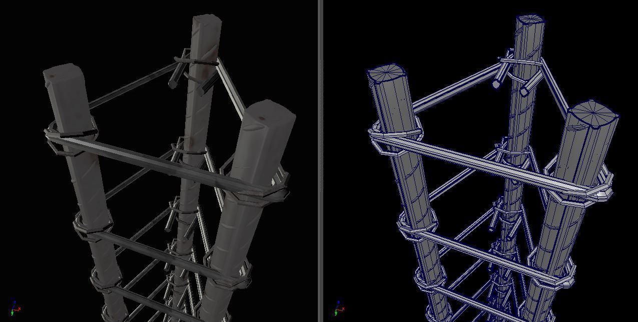 3D Steel concrete reinforcement Free 3D model_4
