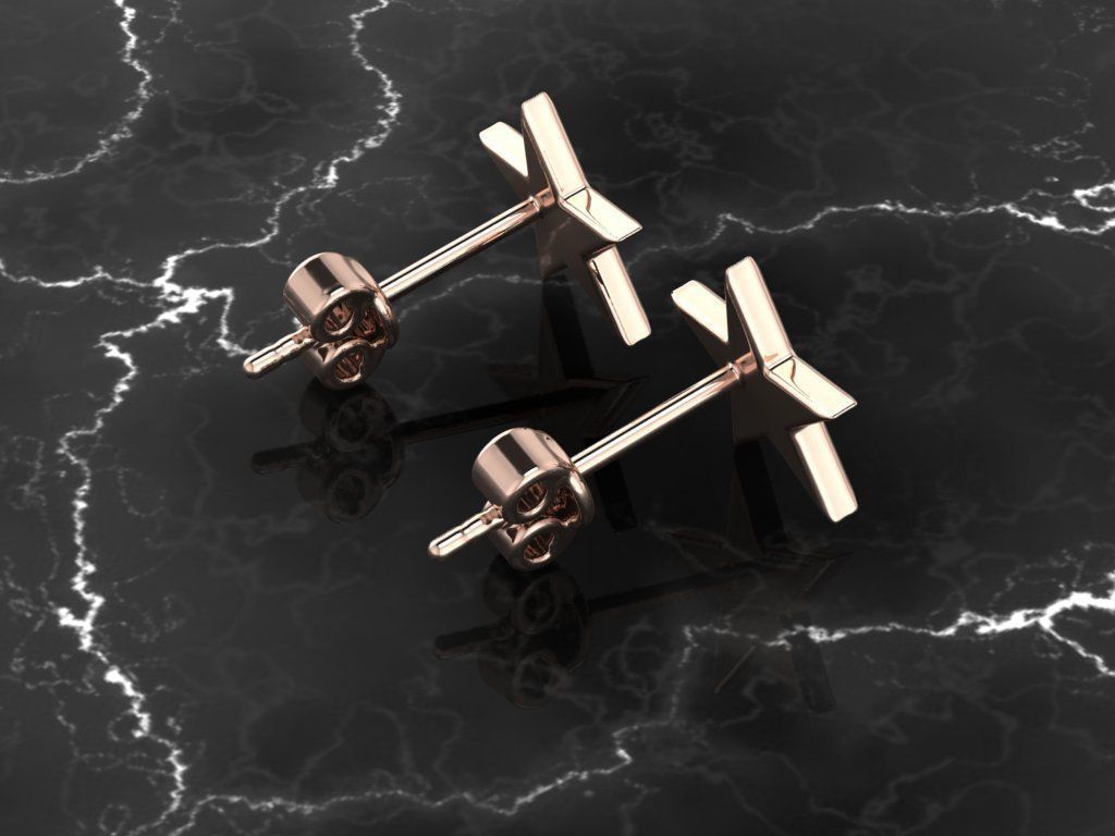 Jewelry Earring Star Shape 3D print model_6