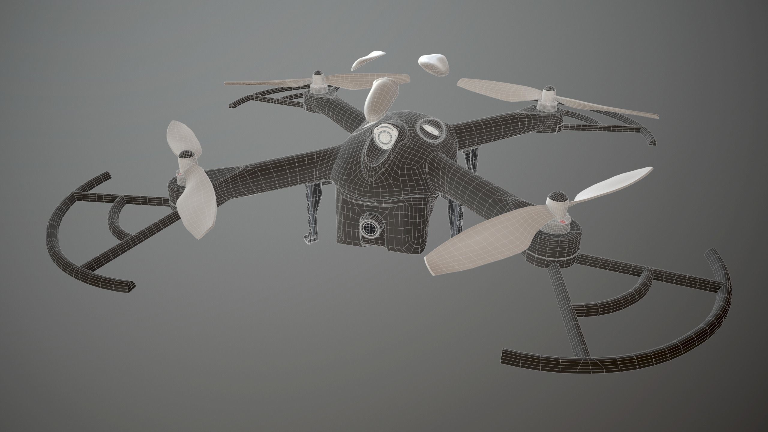 Modified model of a Drone 3D model_4
