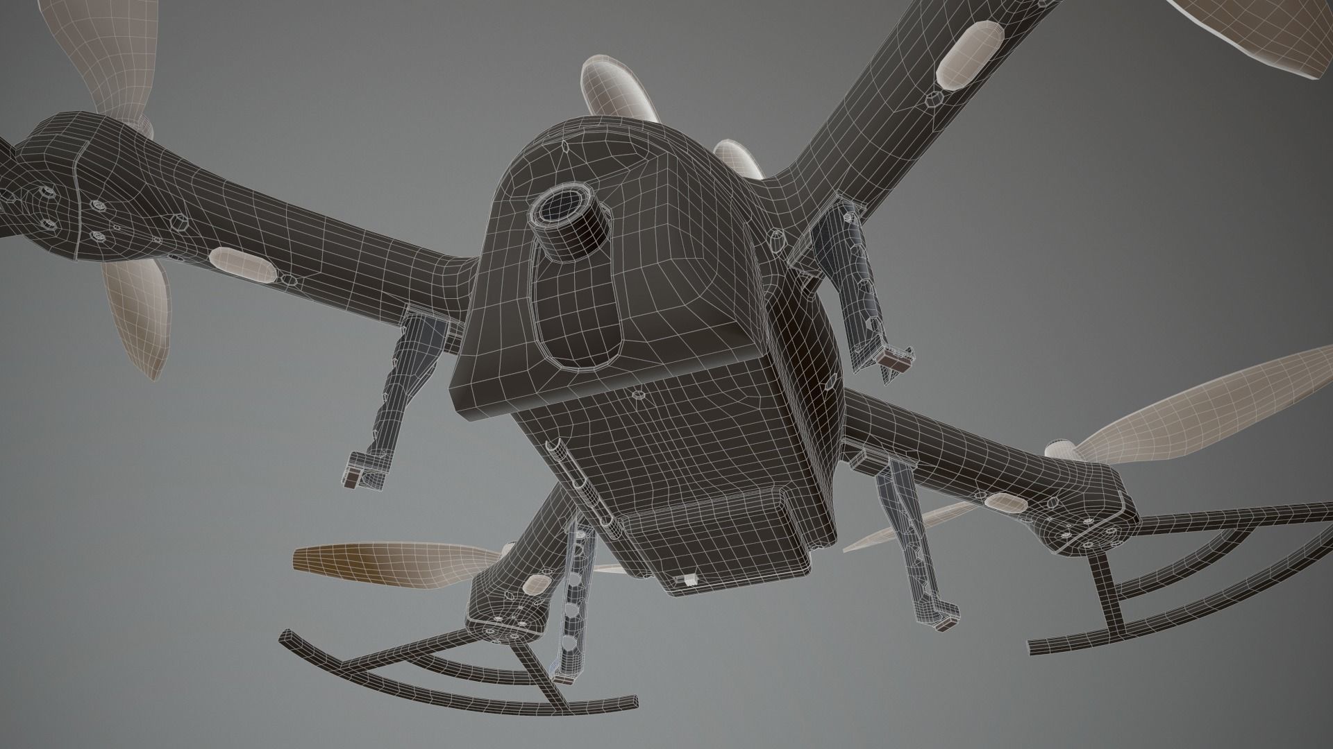 Modified model of a Drone 3D model_3