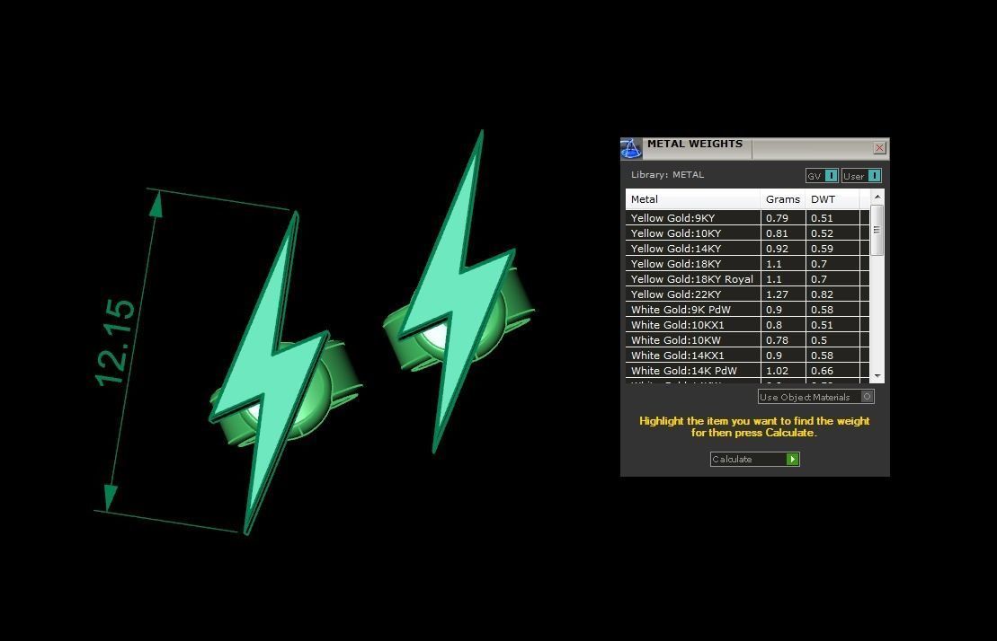 Jewelry Earring 3D print model_3