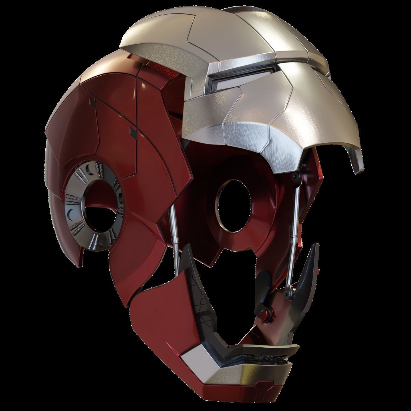 Ironman Mark 5 Helmet 3D Printable Model with Interior Details 3D print model_2
