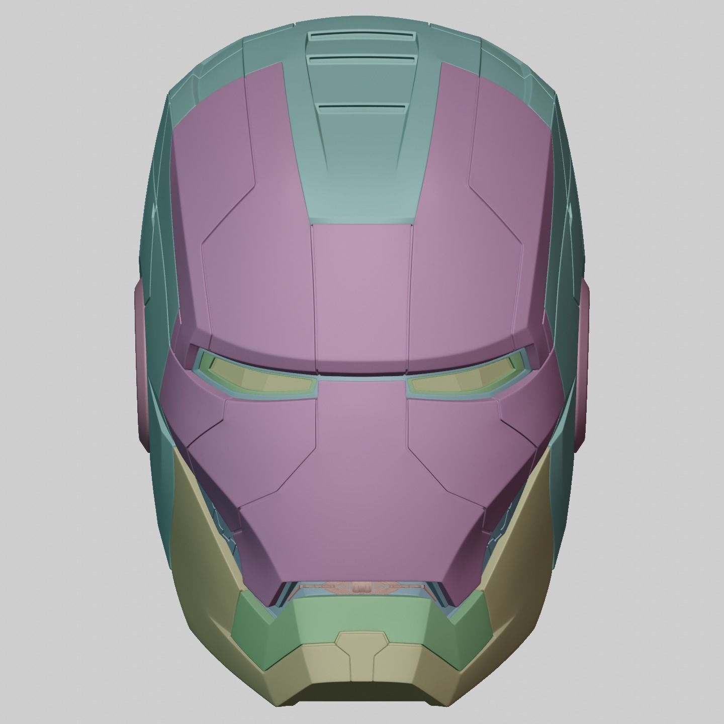 Ironman Mark 5 Helmet 3D Printable Model with Interior Details 3D print model_13