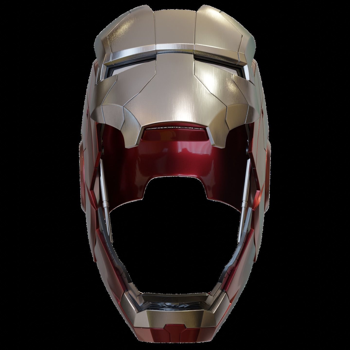 Ironman Mark 5 Helmet 3D Printable Model with Interior Details 3D print model_10