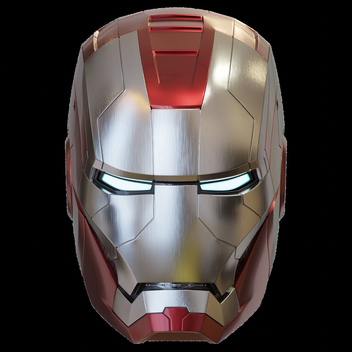 Ironman Mark 5 Helmet 3D Printable Model with Interior Details 3D print model_1