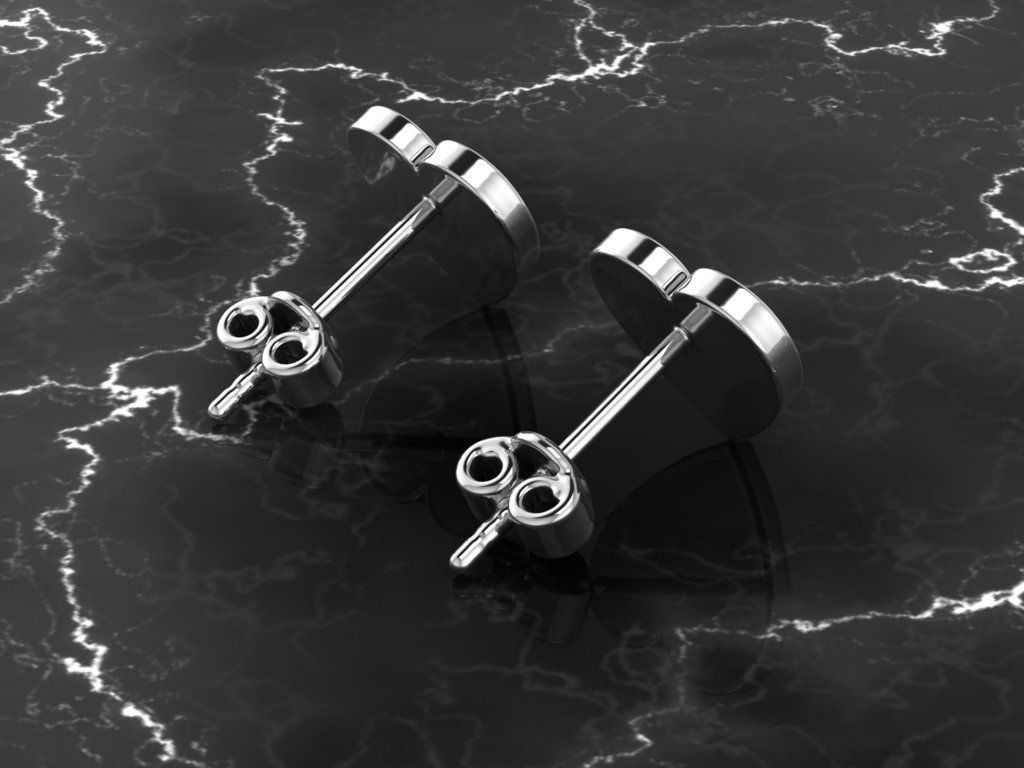 Jewelry Earring Heart Shape 3D print model_9