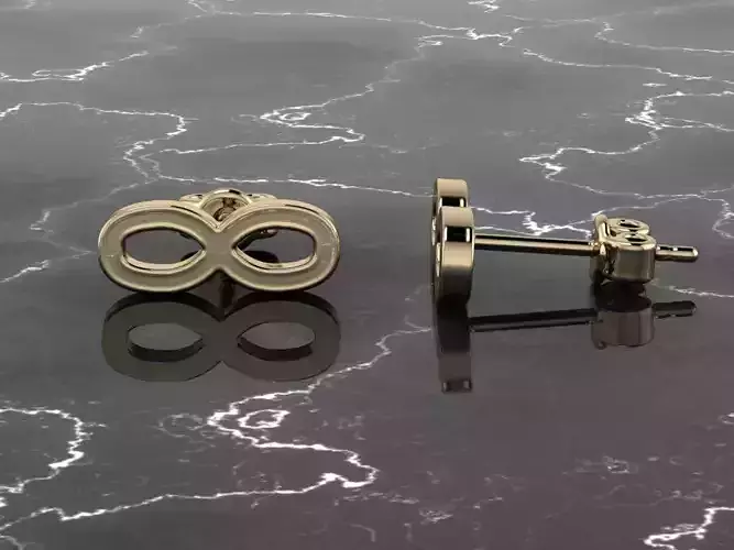 Jewelry Earring Infinite Shape 3D print model