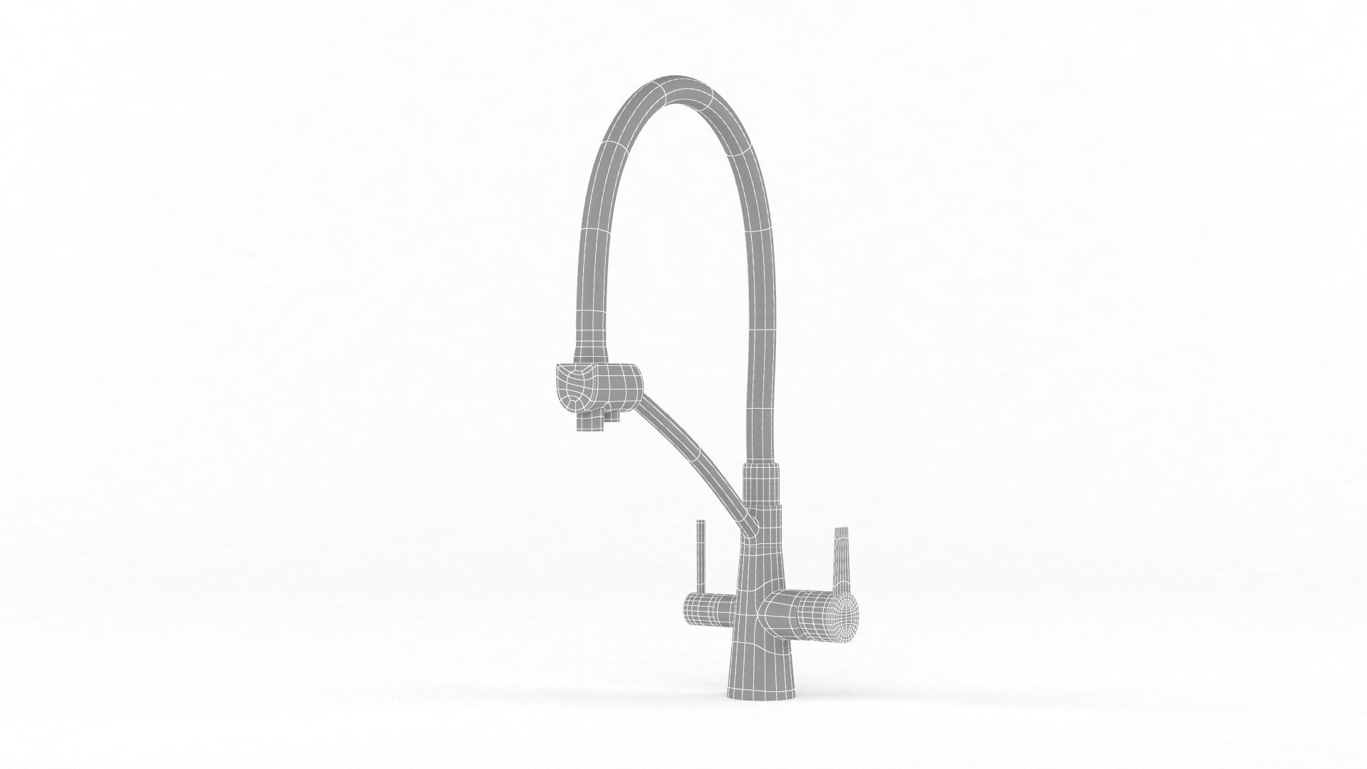 Kitchen Faucets 3D model_8
