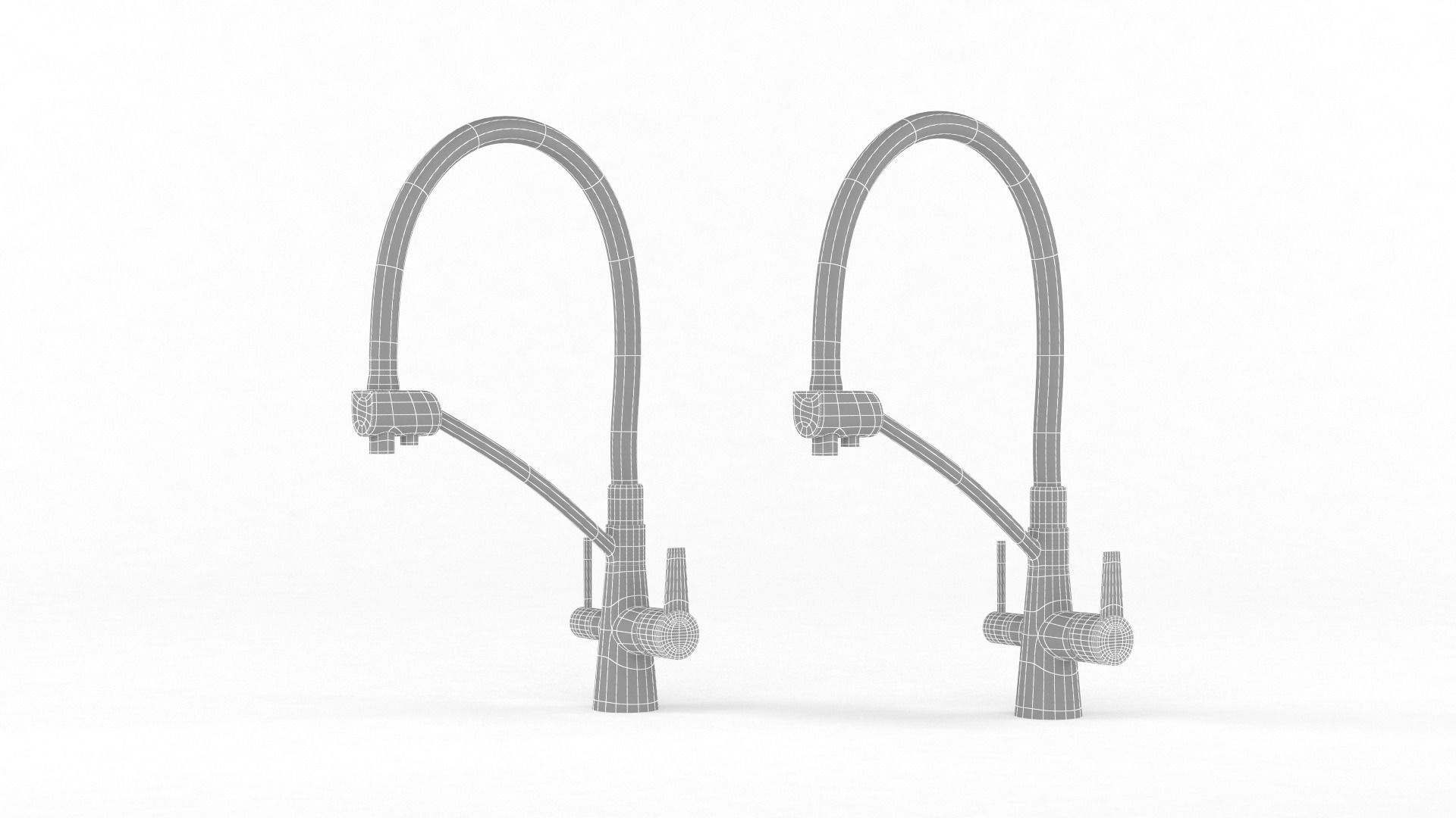 Kitchen Faucets 3D model_7