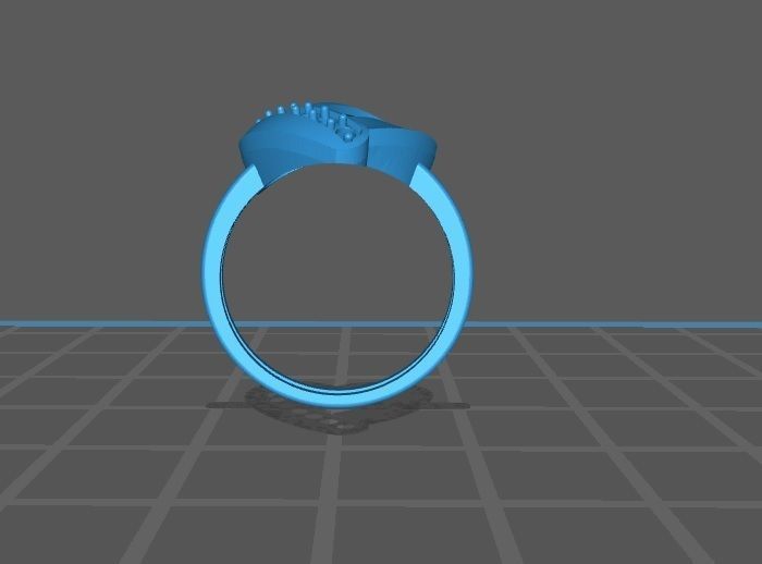 Heart Ring 3D print model_2