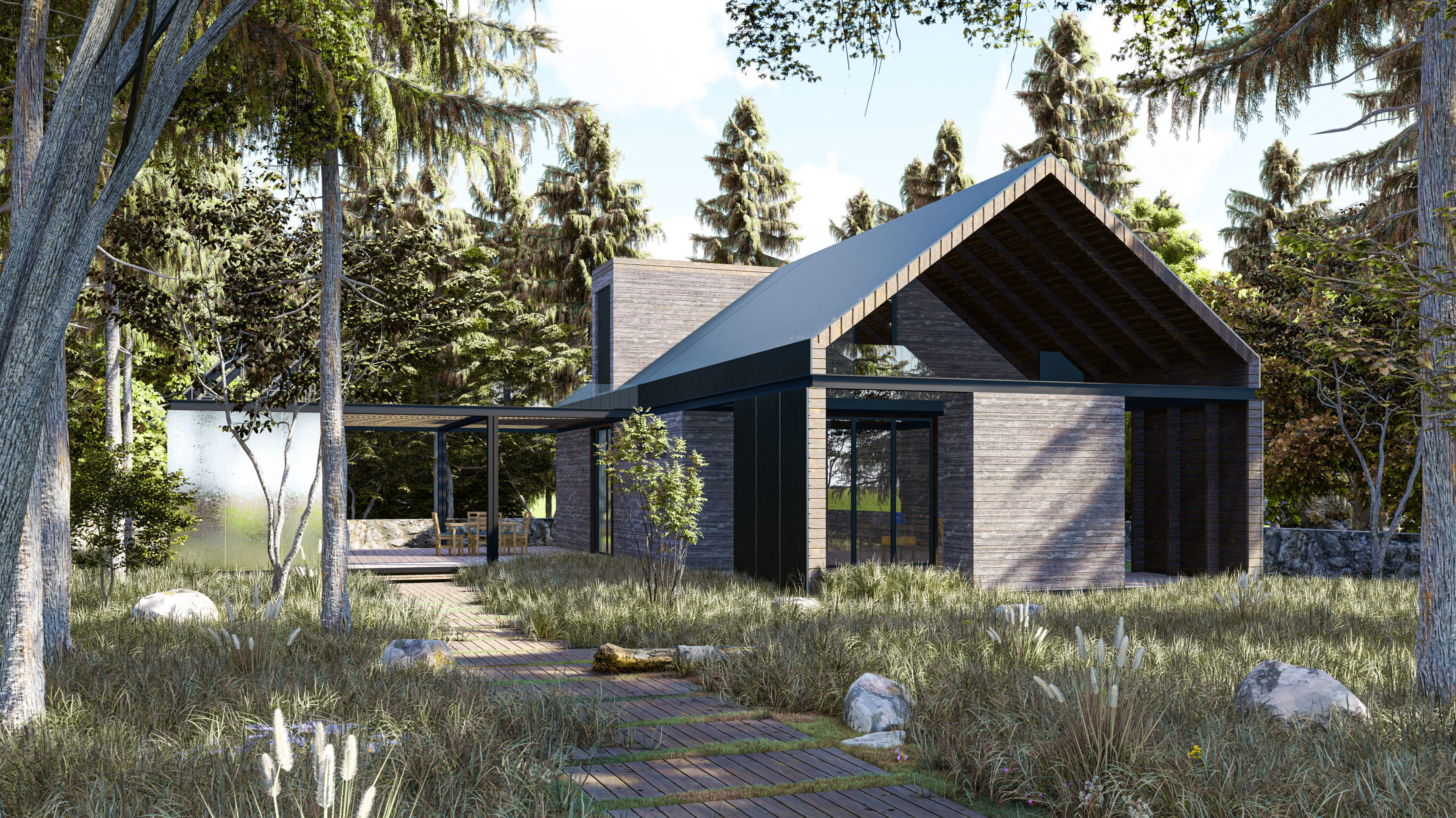 LUMION 11 SCENE THE FOREST HOUSE 6 Free 3D model_3