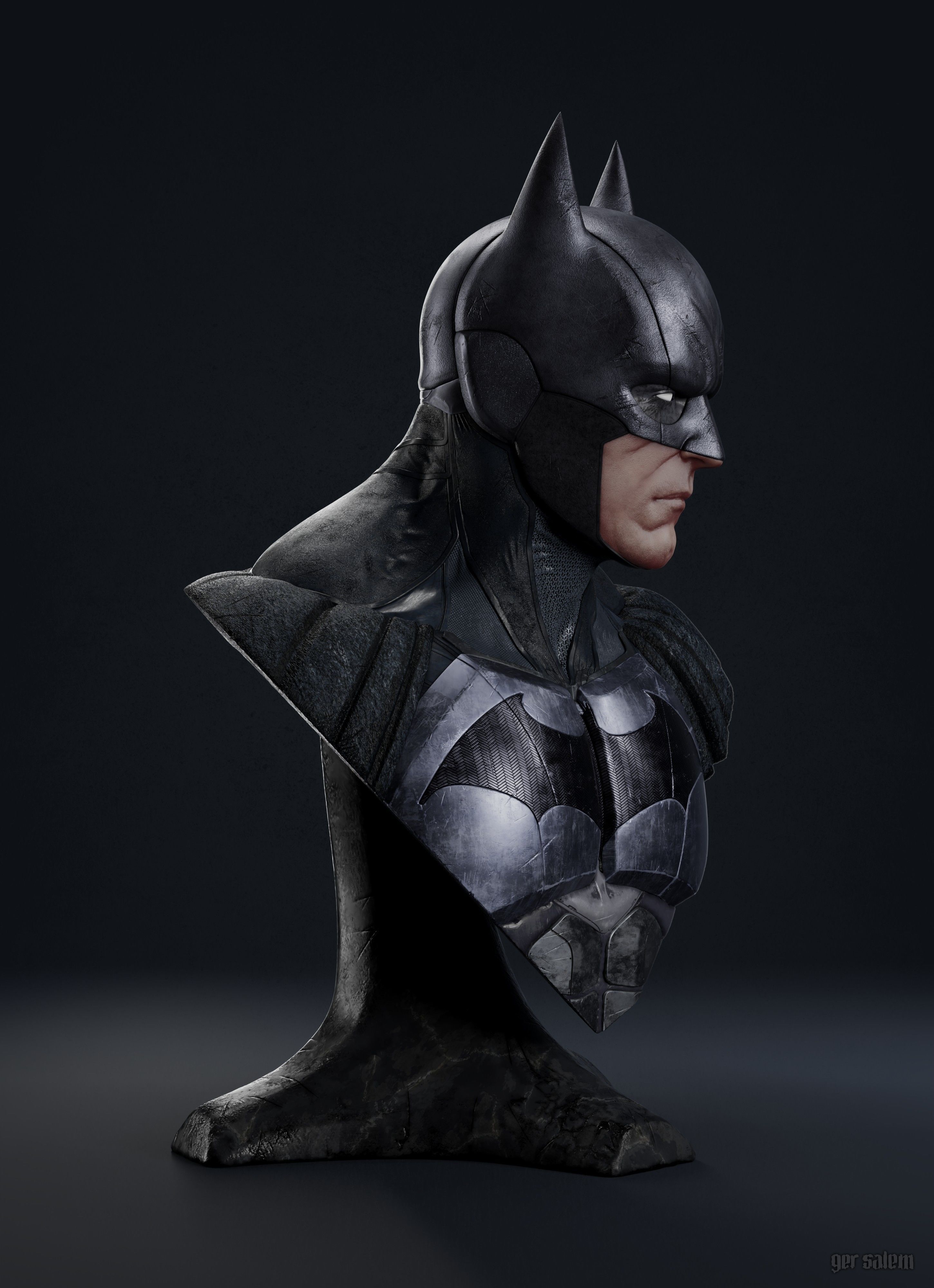 Batman Bust  3D print model_5