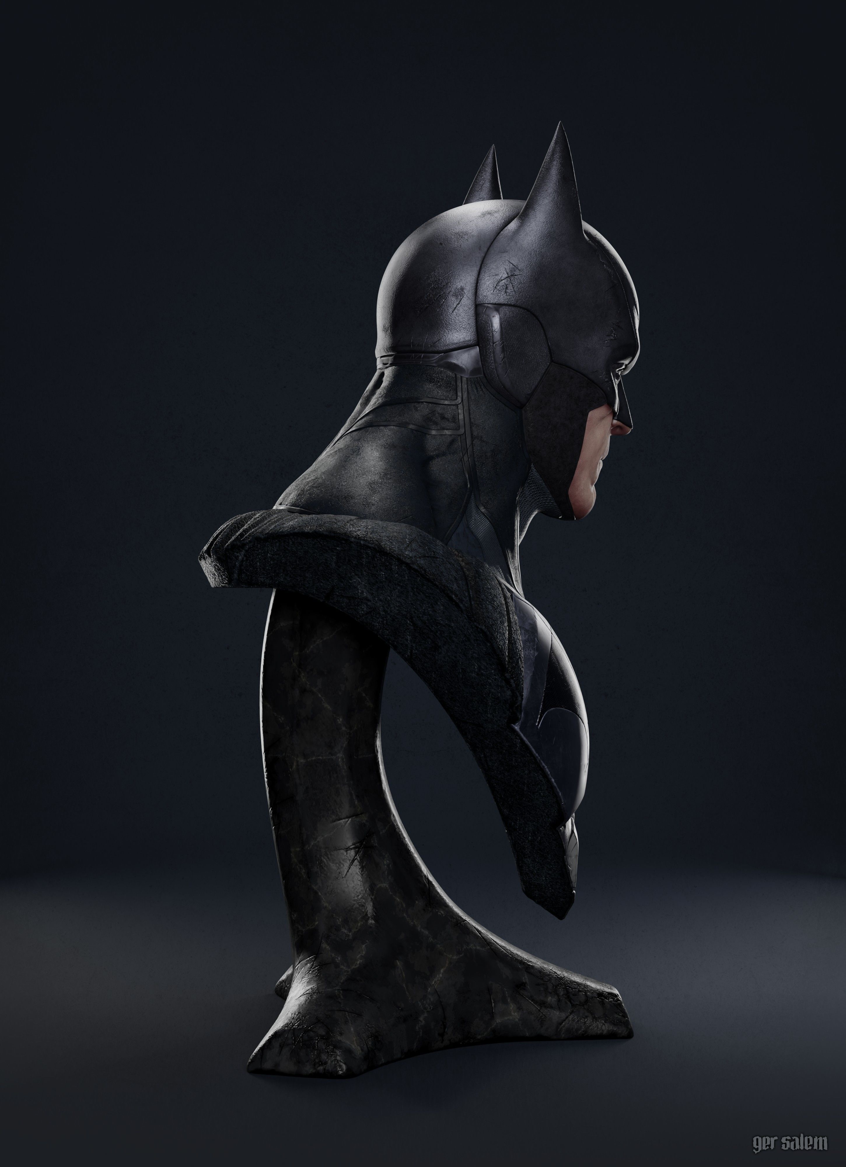 Batman Bust  3D print model_2