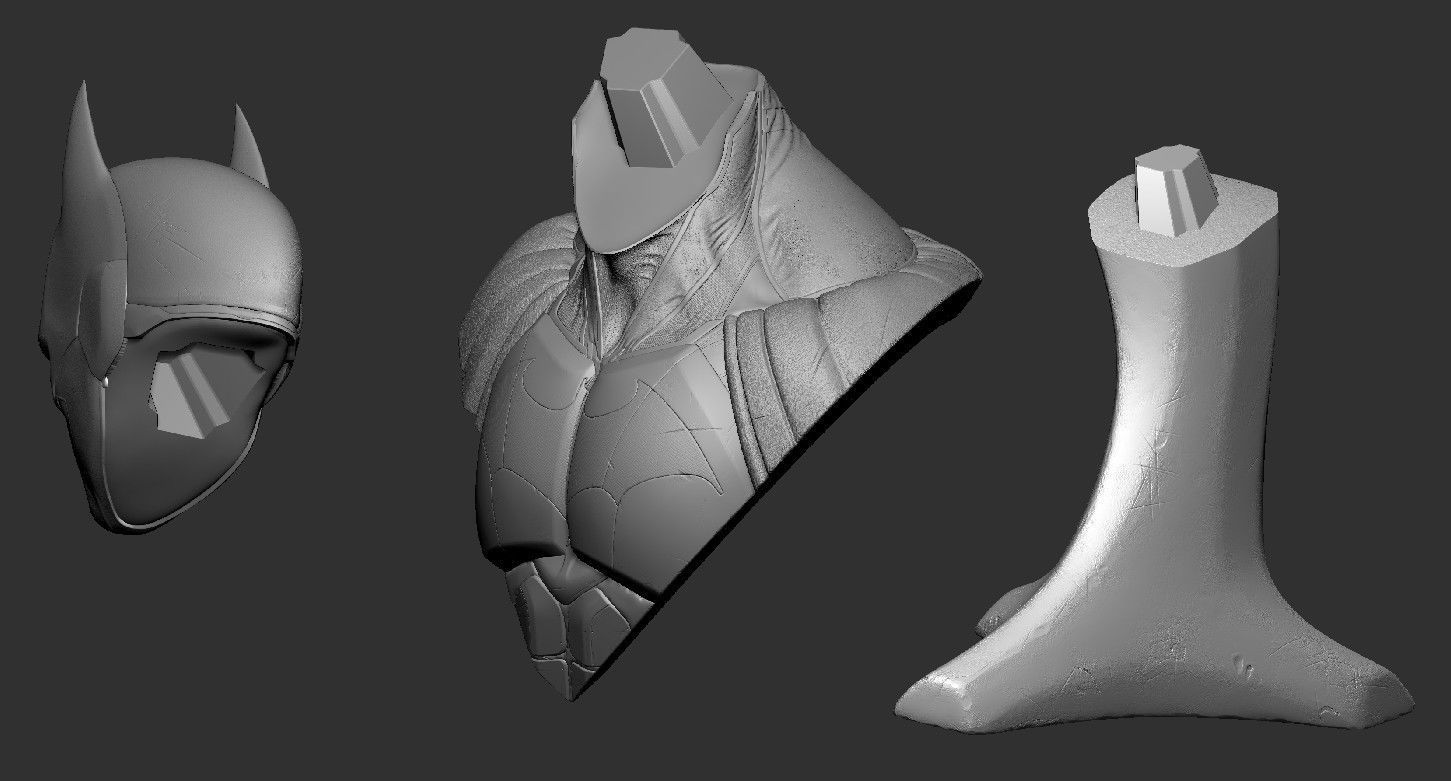 Batman Bust  3D print model_8