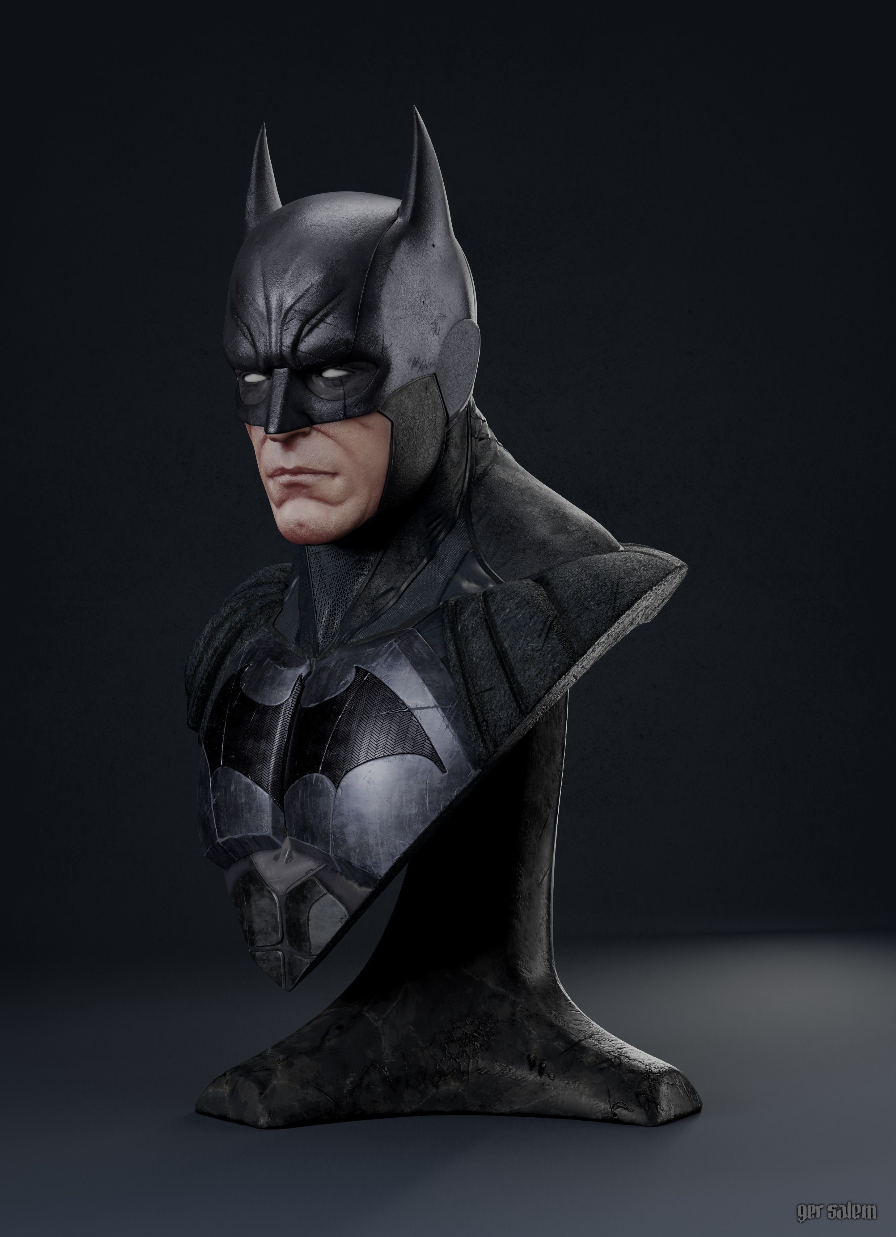 Batman Bust  3D print model_6