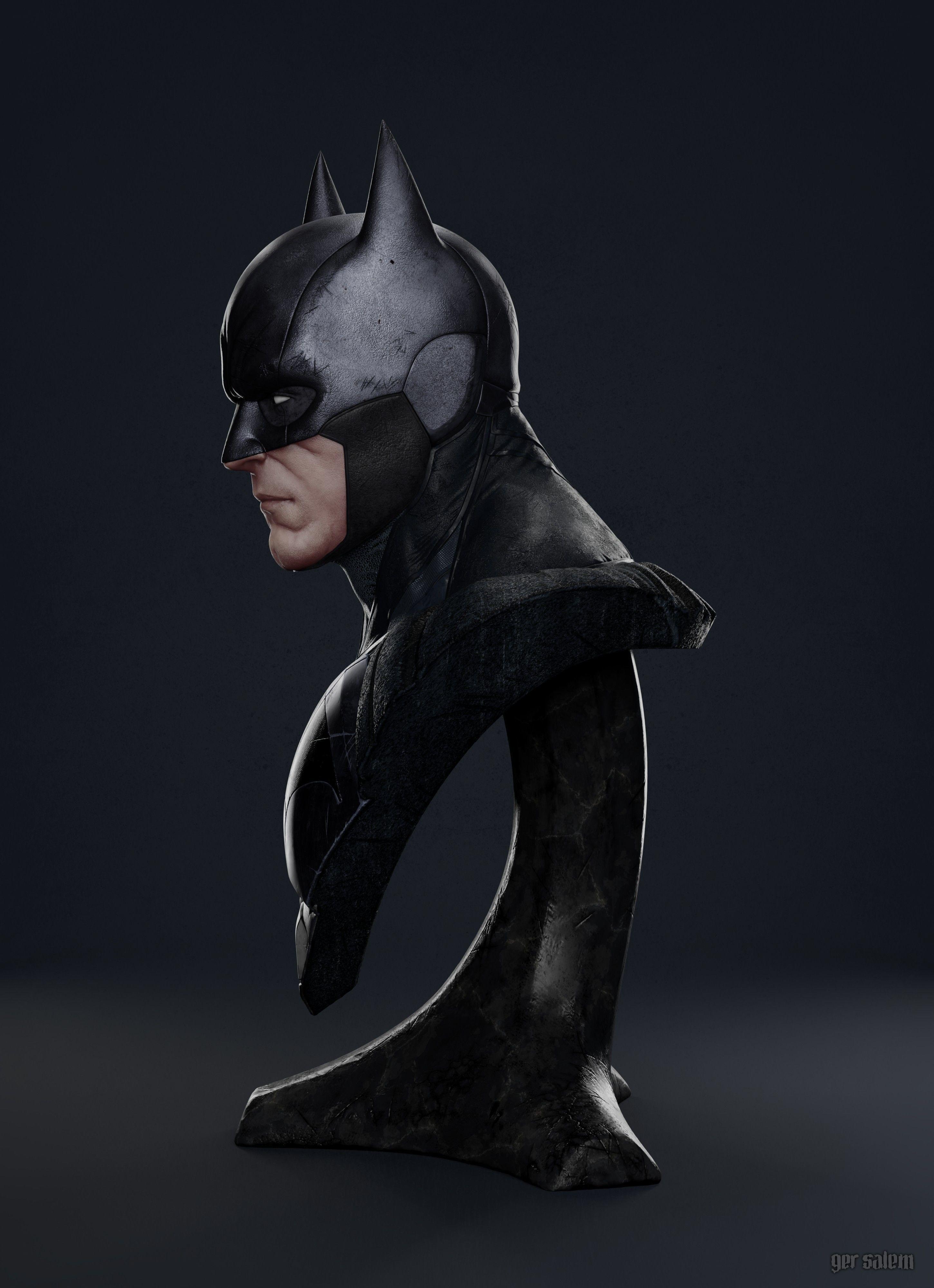 Batman Bust  3D print model_4