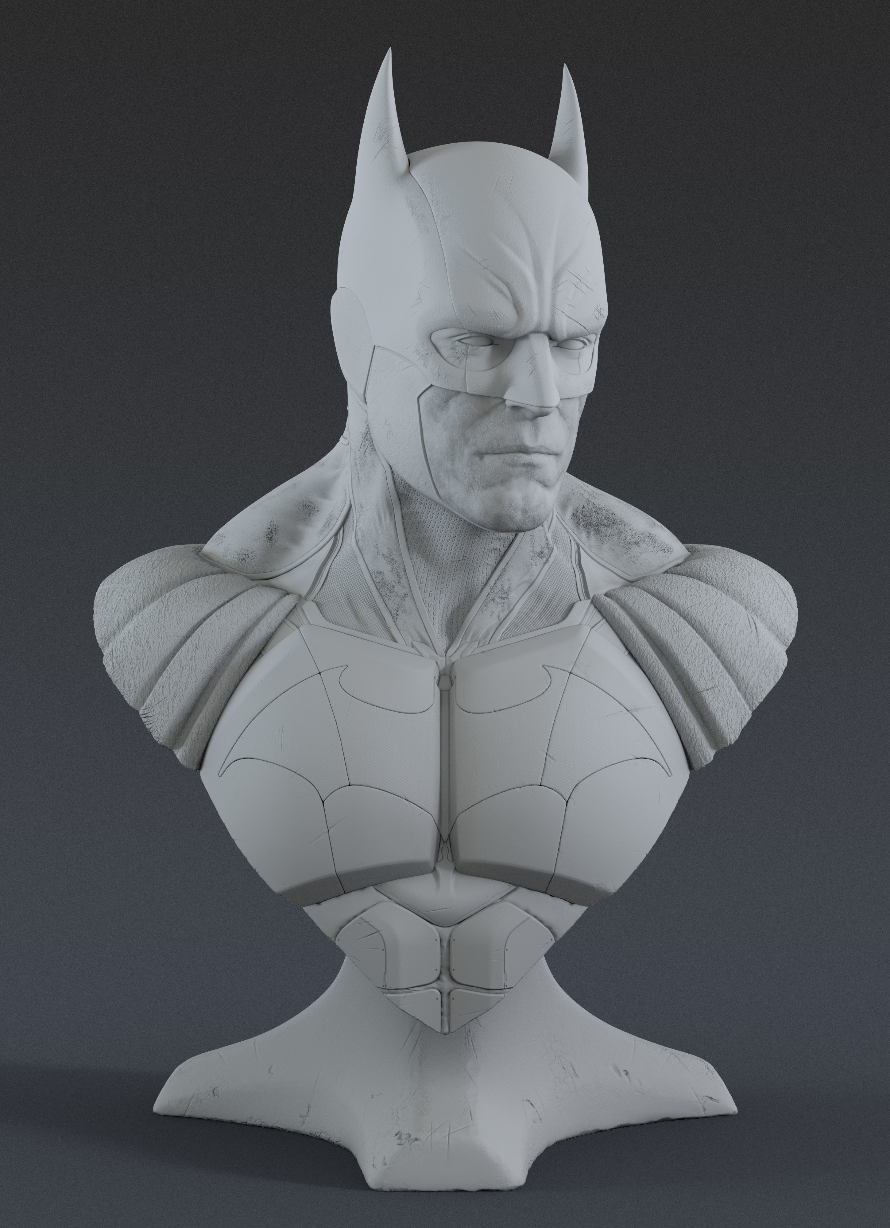 Batman Bust  3D print model_10