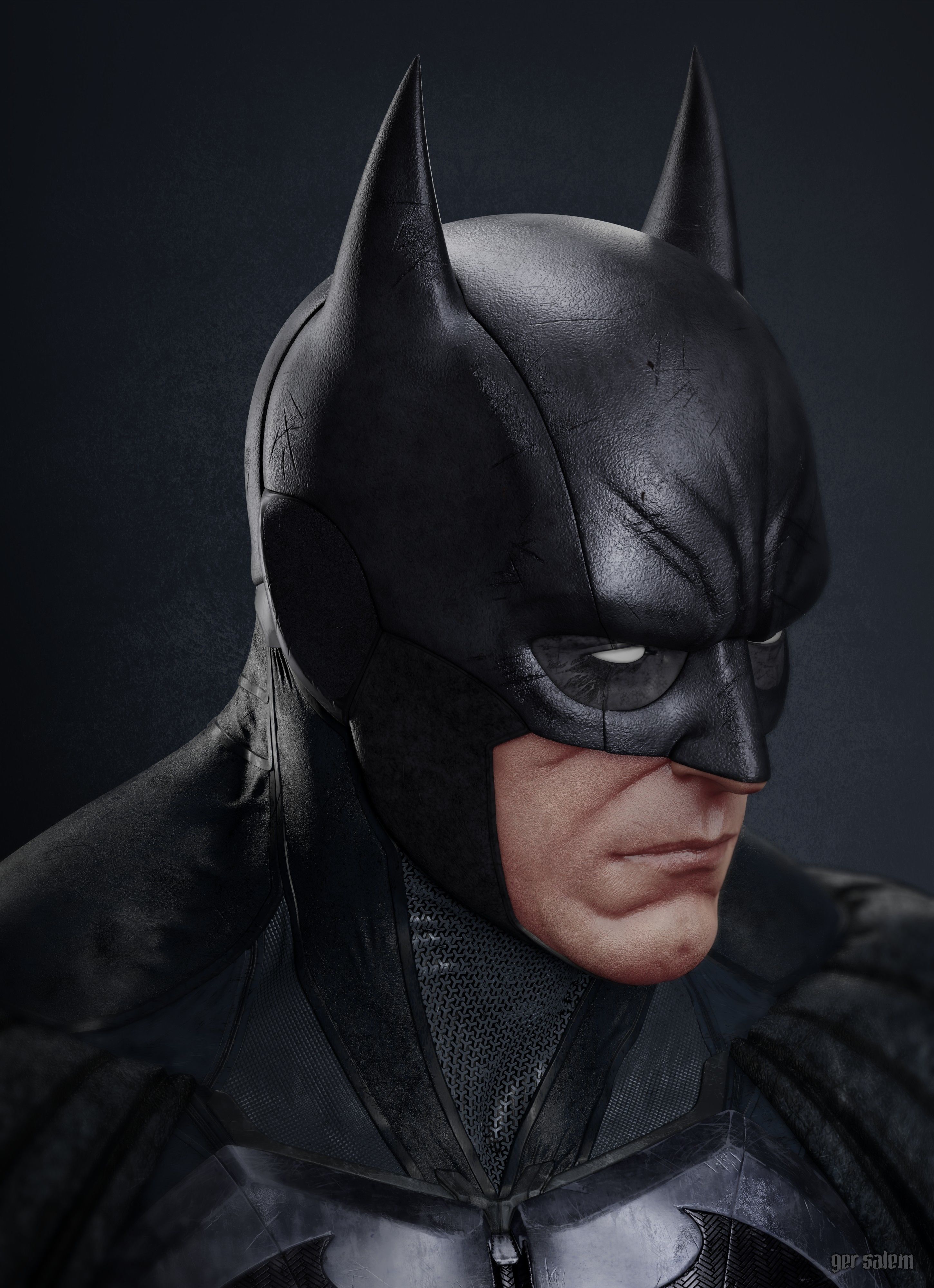 Batman Bust  3D print model_7