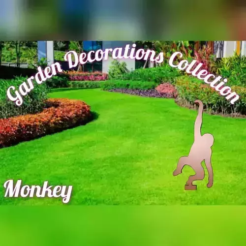 Wonderful Artificial Monkey Home and Garden Outdoor Lawn Decor 3D model