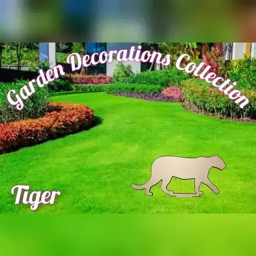 Wonderful Artificial Tiger Home and Garden Outdoor Lawn Decor 3D model