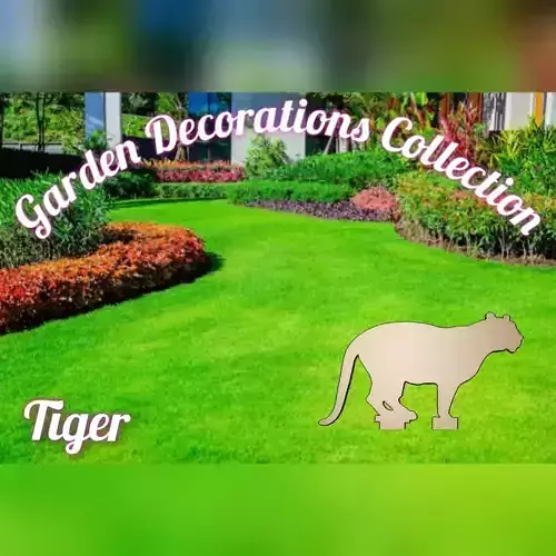 Wonderful Artificial Tiger Home and Garden Outdoor Lawn Decor 3D model