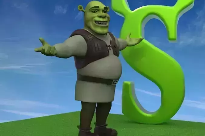 Shrek 3d print animated character 3D print model