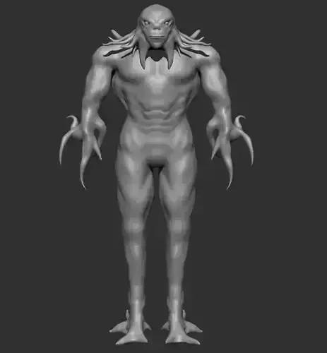 Octopusman male creature with claws