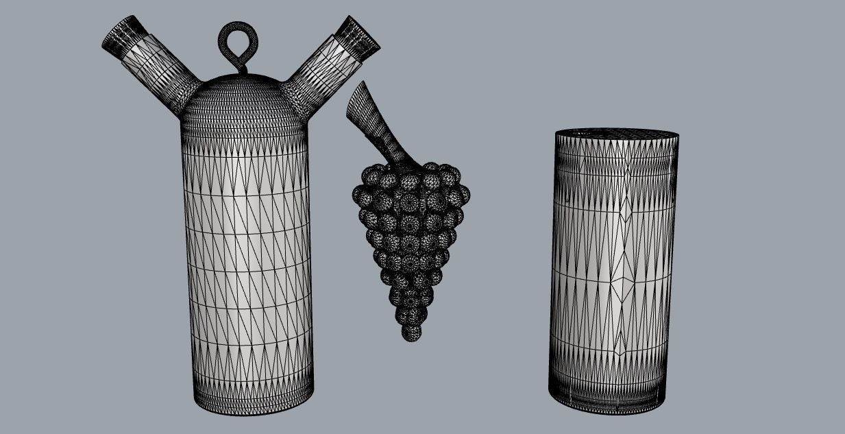 winegar bottle 3D model_13