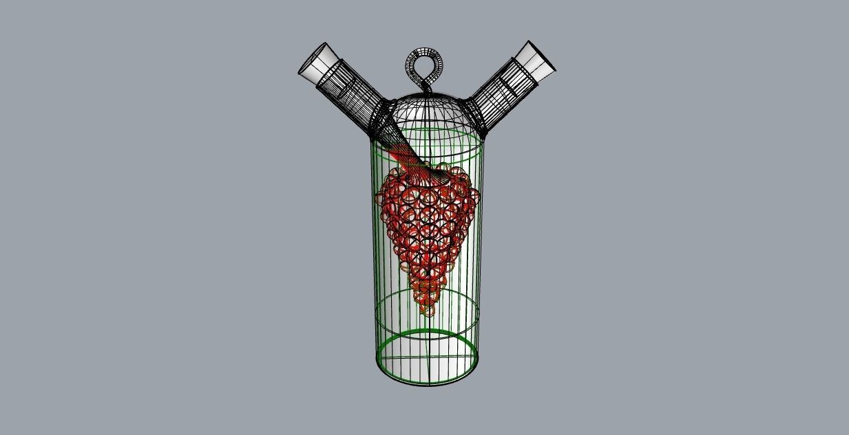 winegar bottle 3D model_9