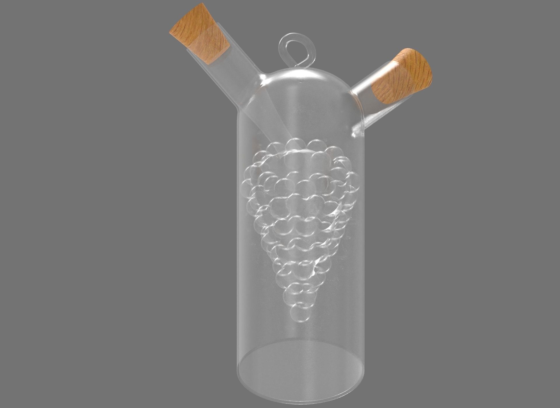winegar bottle 3D model_8
