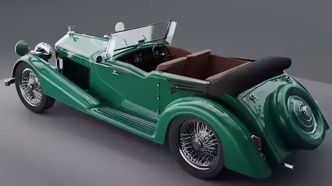 Classic vintage  car cabriolet