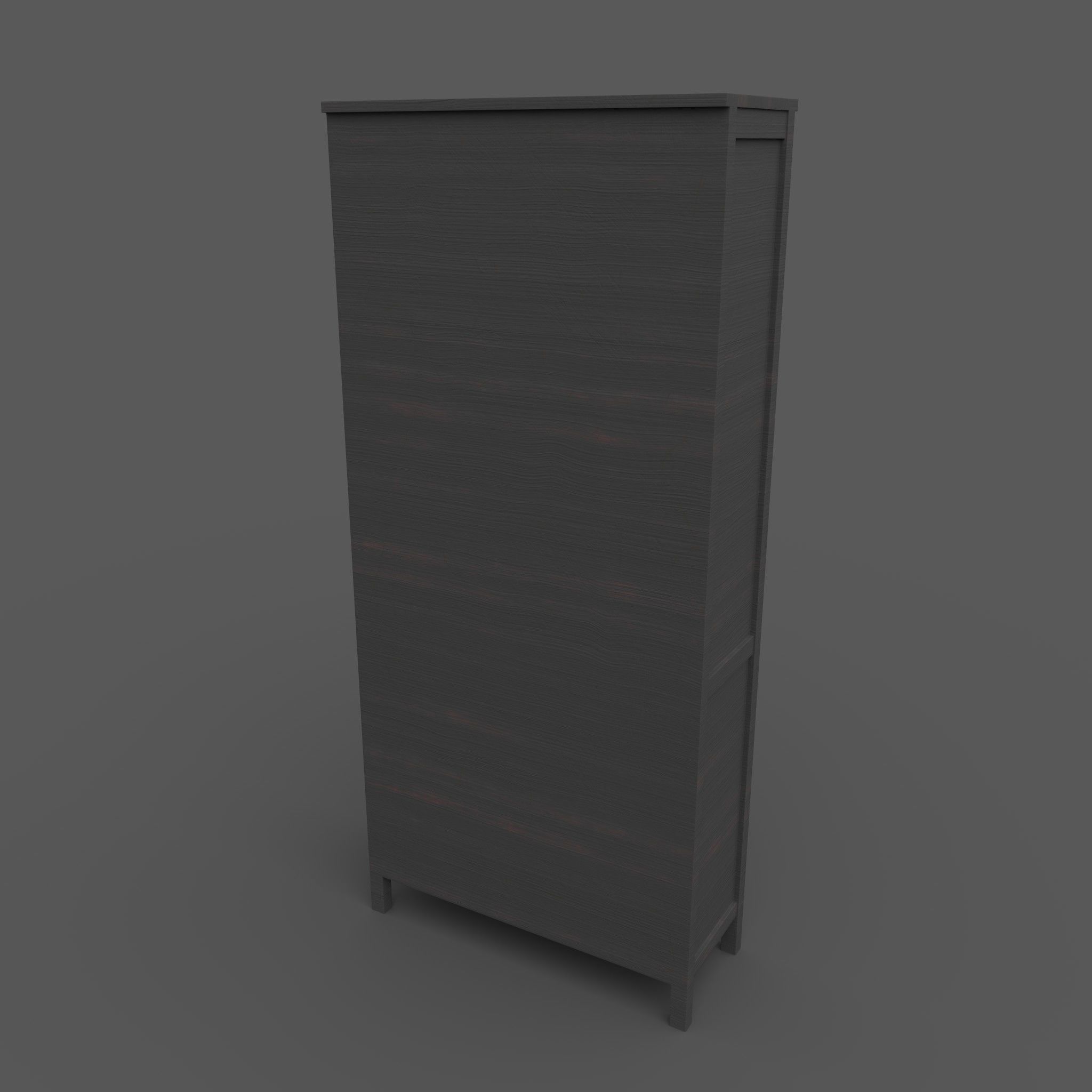 Hemnes Cabinet Low-poly 3D model_7