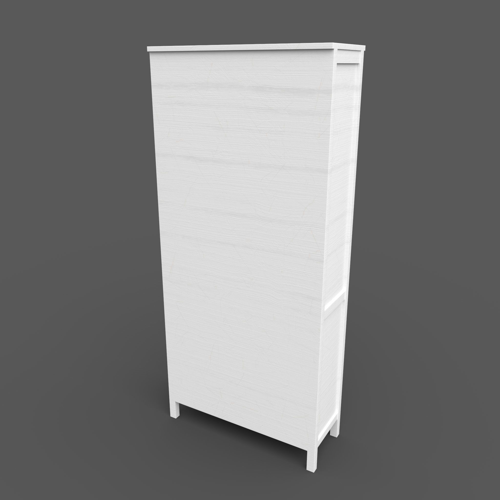 Hemnes Cabinet Low-poly 3D model_13