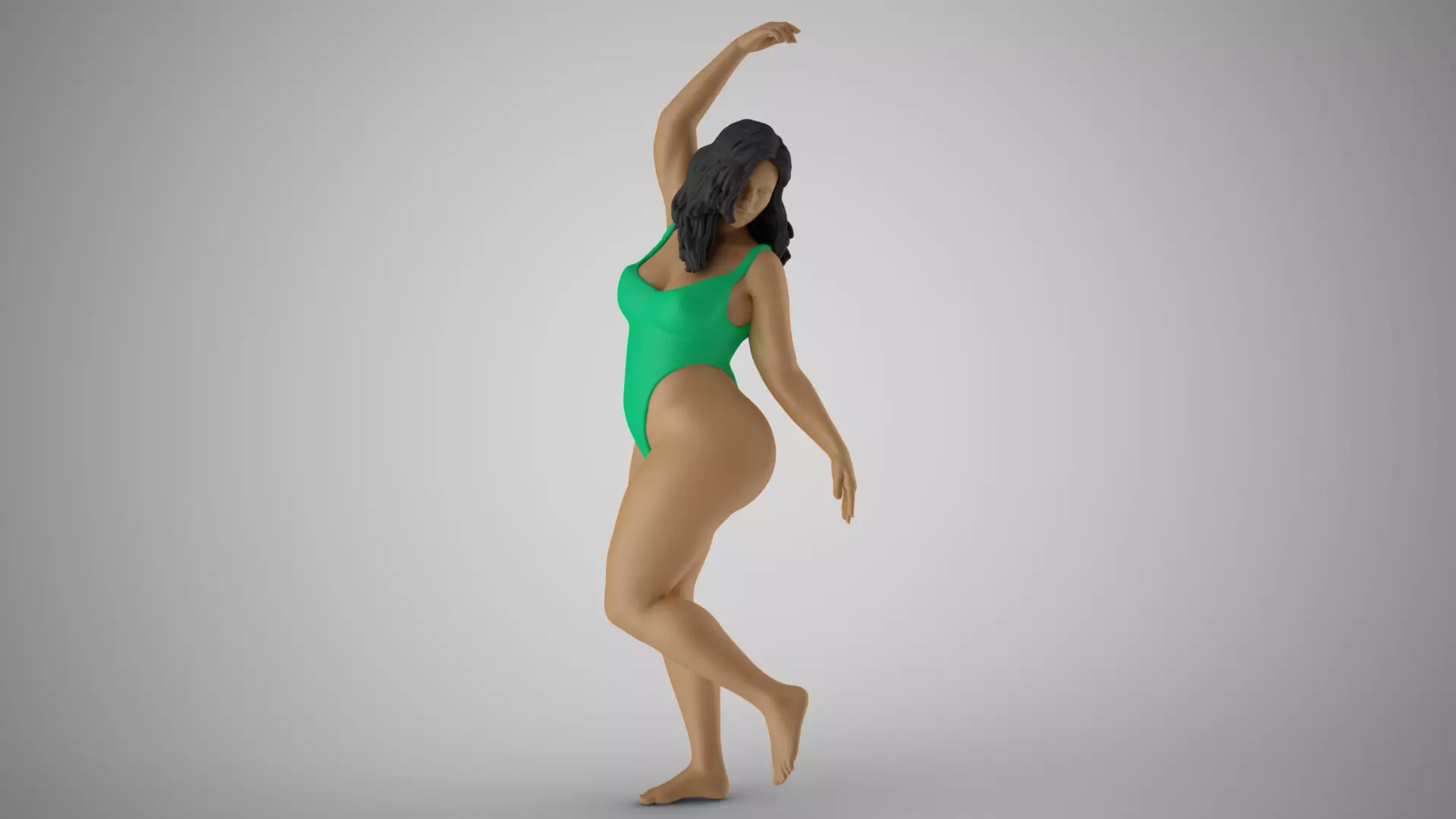 Girl Showing Herself 4 3D print model_0