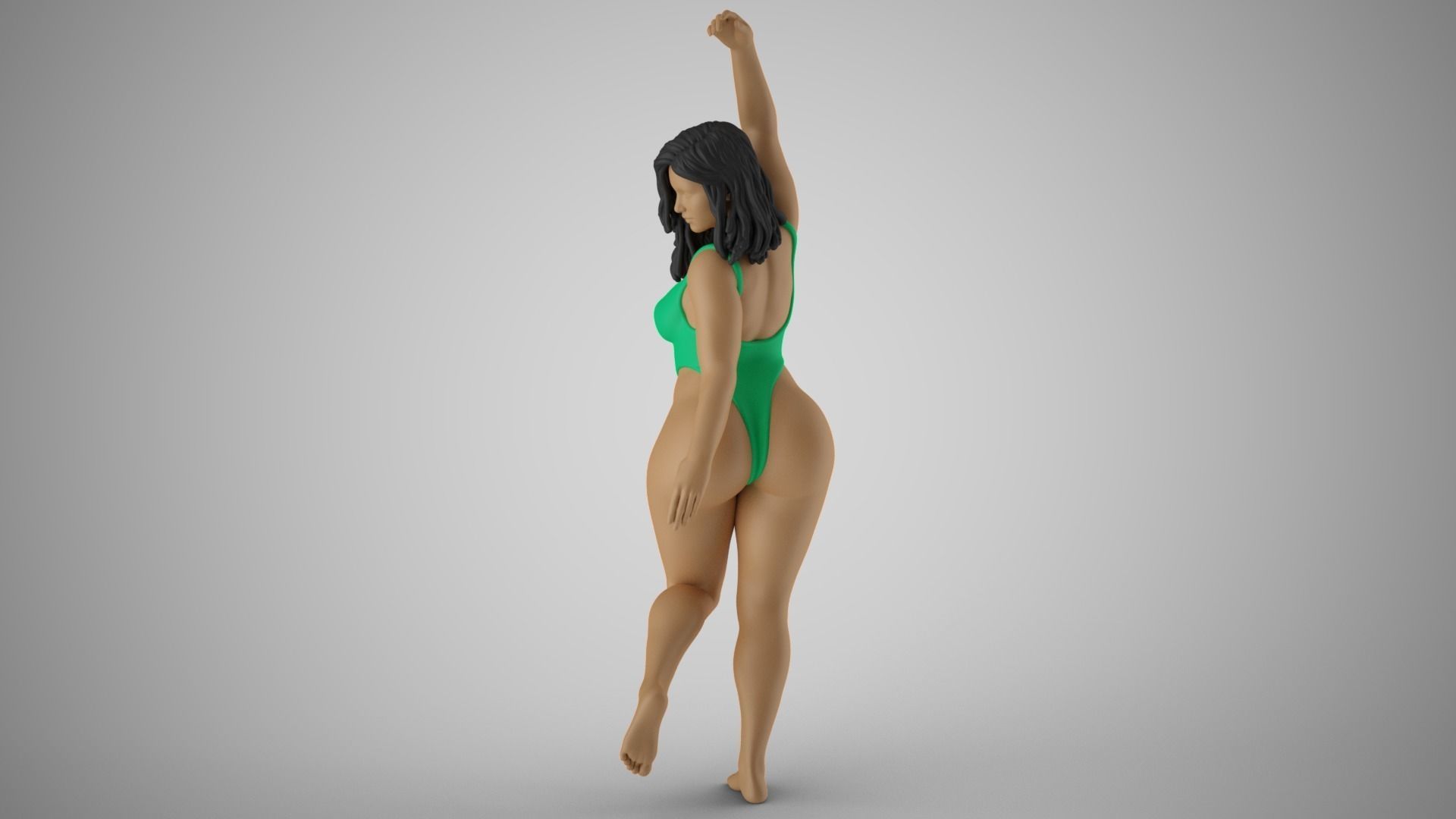 Girl Showing Herself 4 3D print model_5