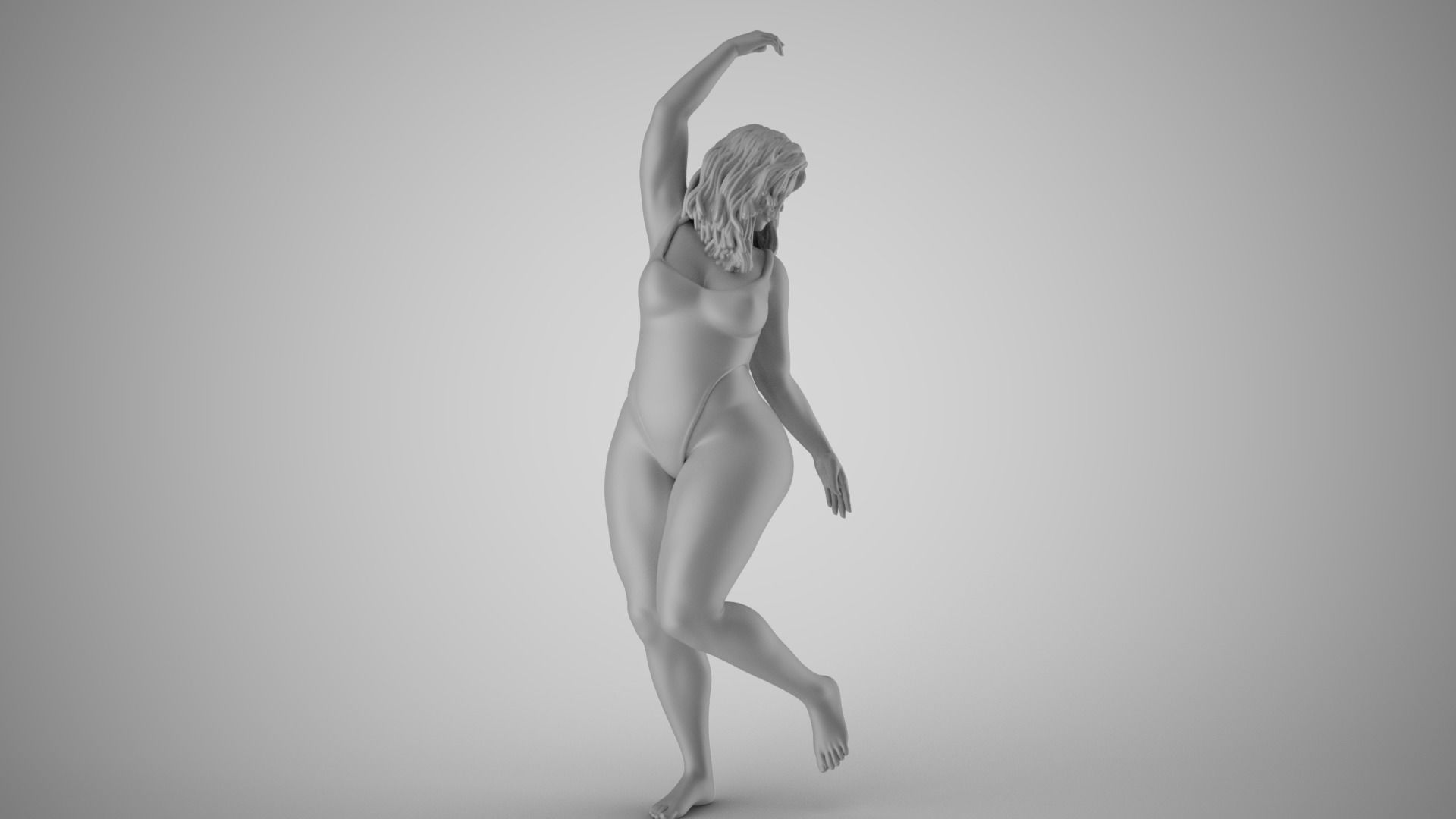 Girl Showing Herself 4 3D print model_1
