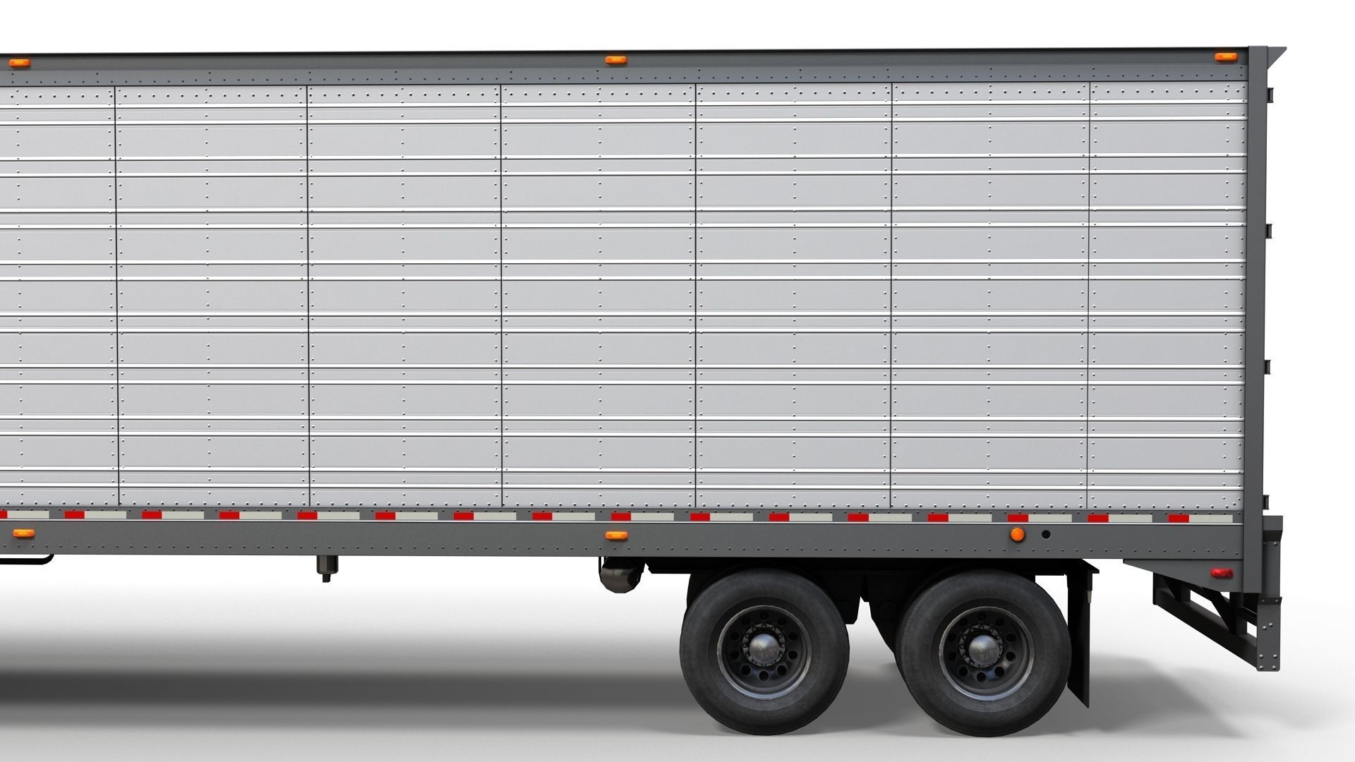 Refrigerated van trailer Low-poly 3D model_4